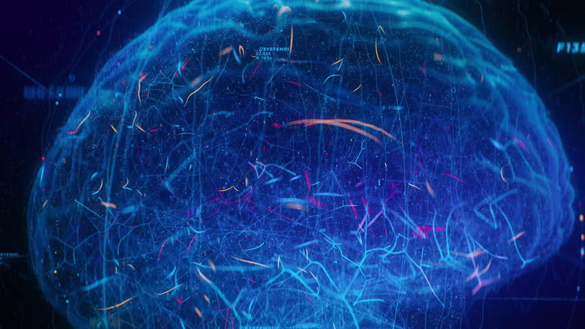 A vibrant and dynamic digital visualization of a brain that vividly showcases complex neural networks and connections - Powered by Shutterstock - Get 15% off with code: PIKWIZARD15