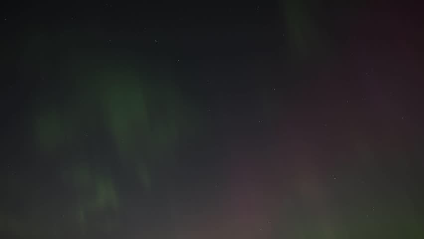 Northern lights in the Alberta foothills