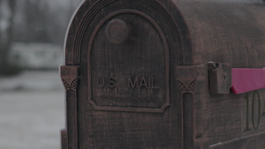 U.S. Mailbox in the snow