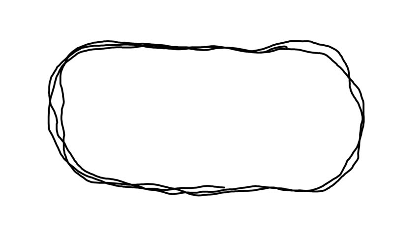 scribble circle animation, looped motion, dynamic sketch effect, isolated on white background