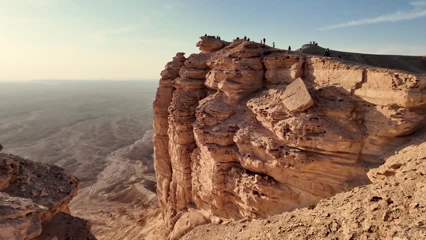 Saudi Arabia travel footage of desert landscape
