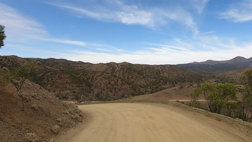 Driving the gravel roads through the Flinders Ranges, South Australia