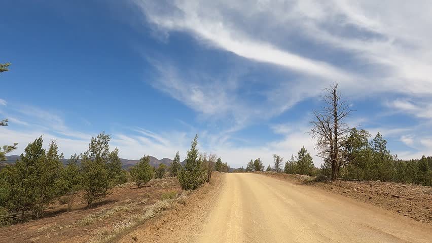 Driving through the Flinders Ranges in South Australia