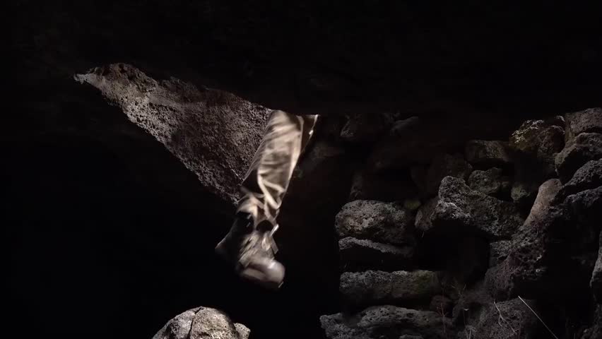 Easter island landscape view footage 