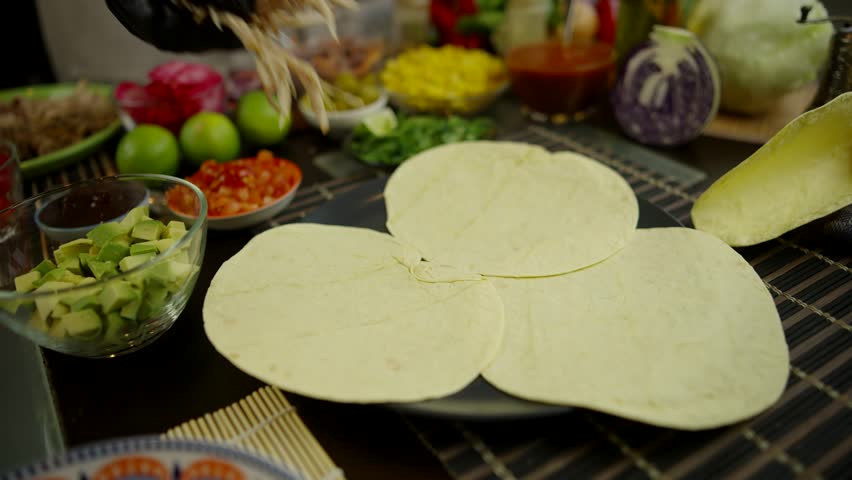 Tasty Mexican Tacos Filled Meat. Homemade American Soft Shell Beef Tacos. Mexican Food Burrito. Tortilla Fast Food. Mexican Pork Carnitas Tacos Fajitas. American Taco Salsa Corn Tortilla Carne Asada
