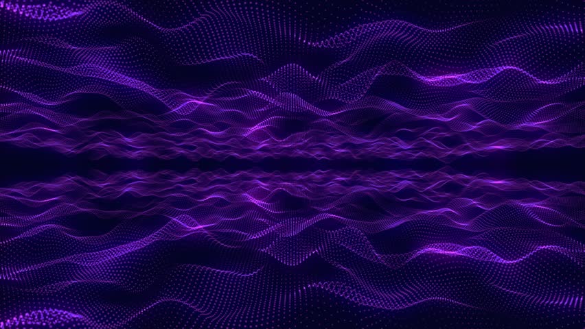 Waves or energy flows are purple in color. The pattern consists of many thin lines arranged parallel to each other and forming undulating shapes.	
