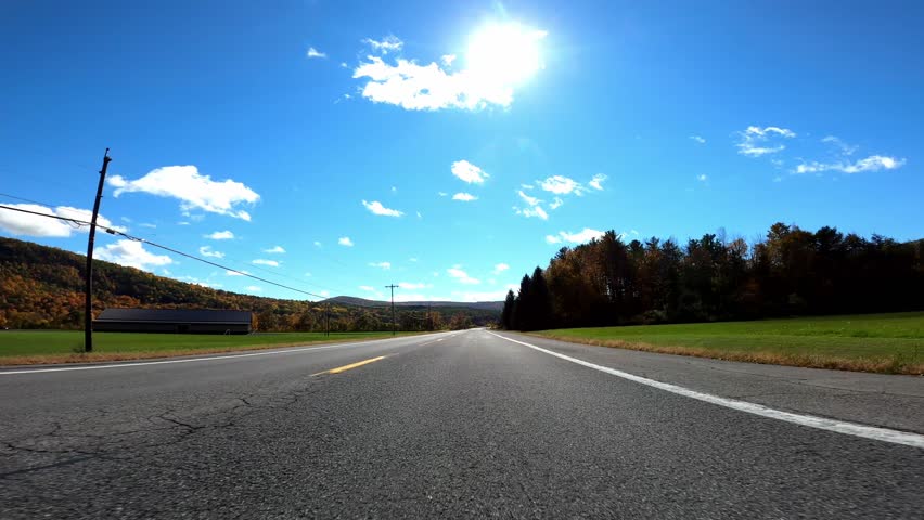 Catskill Driving 0905 Autumn New York