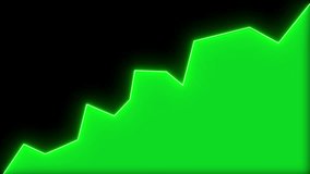 Rising line graph. Successful growth trend green line graph going Up. Financial data and diagrams. For stock market increase, rising financial data, investment, earnings, income - Powered by Shutterstock - Get 15% off with code: PIKWIZARD15