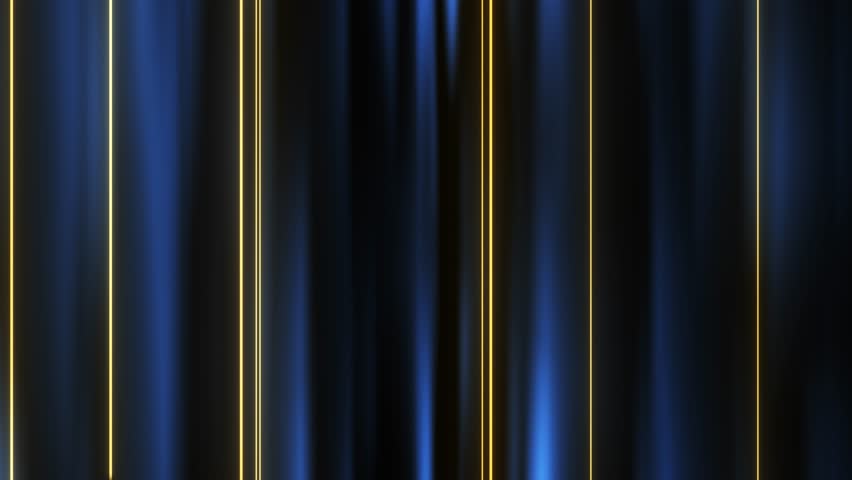 Abstract luxury background with vertical artistic gold lines and soft blue stripes. Modern animation. For Luxury, Premium and Business Presentation. seamless loop
