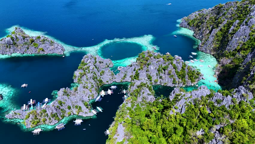 Twin Lagoon at Coron Island in the province of Palawan, Philippines.