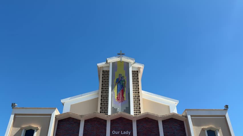 A Catholic Church complex in a suburb in Cape Town.