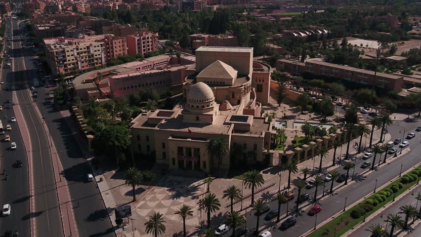 The Grand Theatre of Marrakech is an iconic cultural landmark, known for its stunning architecture and large-scale performances. It blends traditional Moroccan design with modern theater features.
