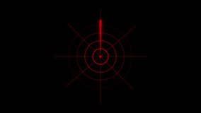 Radar screen animation on black background. Signal transmitted sonar radar.Radar point to detect enemy position. - Powered by Shutterstock - Get 15% off with code: PIKWIZARD15