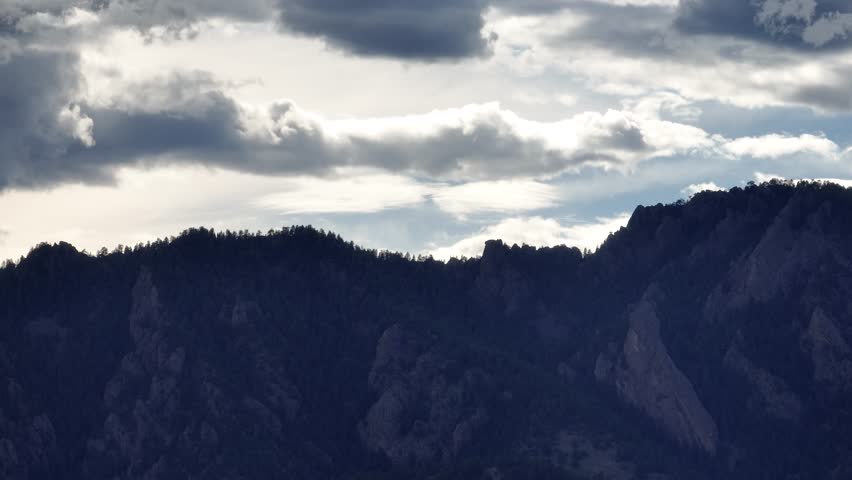 Colorado Rockies Boulder Flat Irons Mountains Summer Sunny Drone Aerial 4K