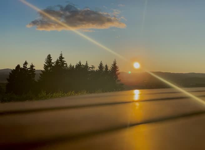 Timelapse of Sunset in Oregon