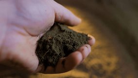 Hands working with rich soil, preparing it for planting. The focus is on the texture and quality of the soil, essential for supporting healthy plant life. - Powered by Shutterstock - Get 15% off with code: PIKWIZARD15