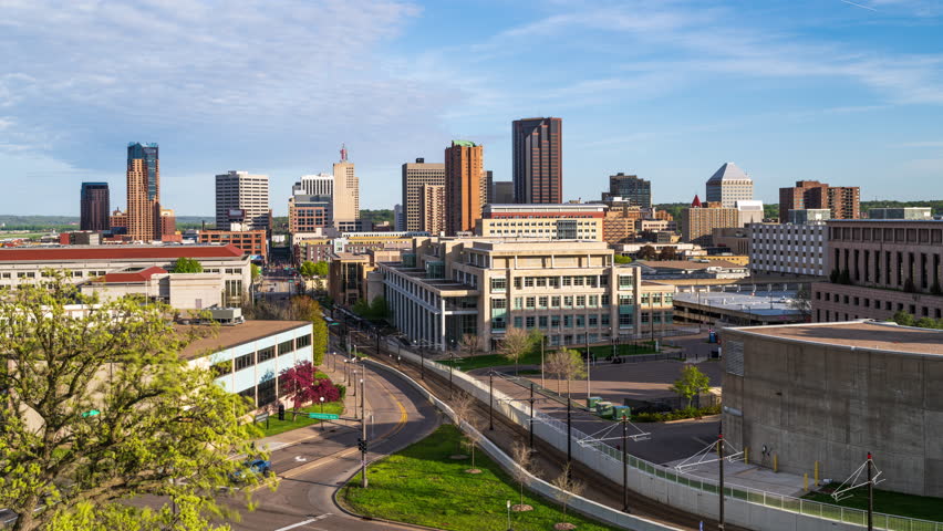 The St. Paul, Minnesota, USA downtown skyline.