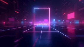 Neon Grid, A Cyberpunk Tunnel Experience with Abstract Light Trails - Powered by Shutterstock - Get 15% off with code: PIKWIZARD15