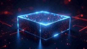 Abstract Futuristic Technology Cube with Glowing Particle Core Animation - Powered by Shutterstock - Get 15% off with code: PIKWIZARD15
