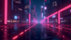 Cyberpunk Cityscape, Neon Lights Illuminate a Futuristic Urban Night - Powered by Shutterstock - Get 15% off with code: PIKWIZARD15