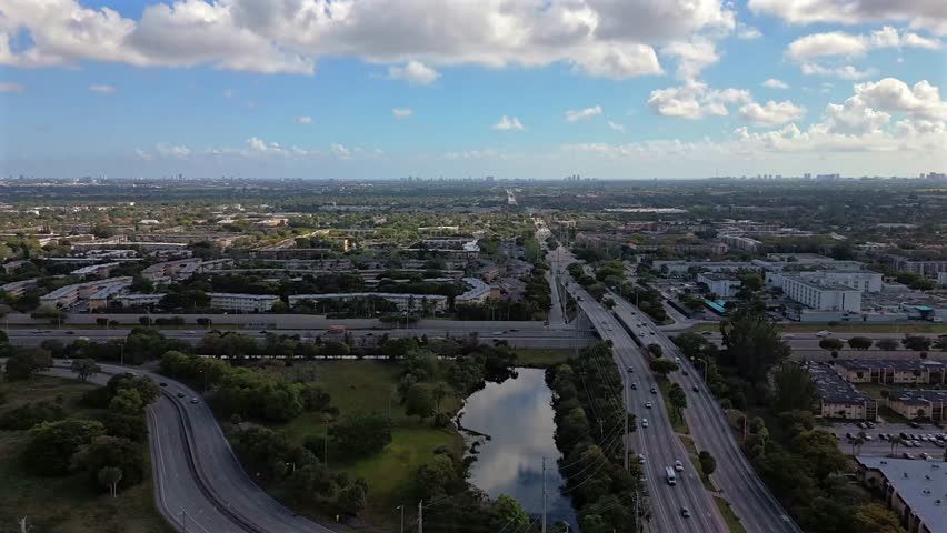 An aerial hyper lapse over Florida