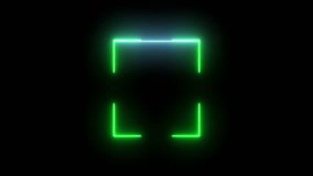 Electronic scan animation.Scan frame with Moving neon light. Human identification and security control concept. Biometric data identification process. - Powered by Shutterstock - Get 15% off with code: PIKWIZARD15