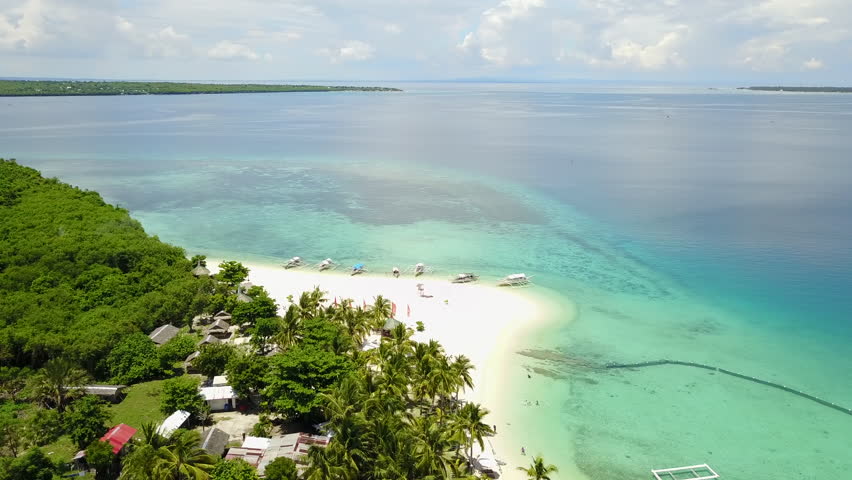 Orbit of the tourist region and accessible by small boats on the Virgin Island in Bantayan, Phillipines.