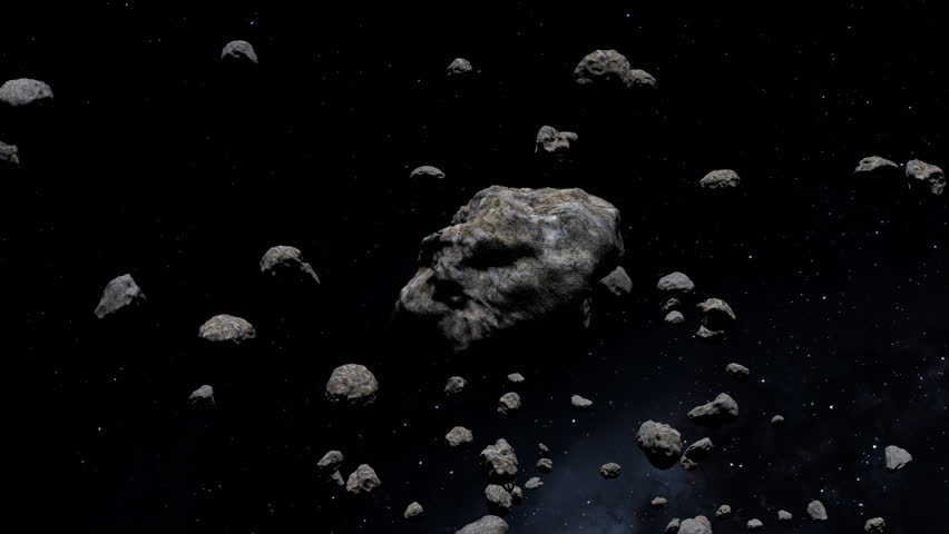 Asteroid Belt Space Rocks 
Torus-shaped region of space between the orbits of Mars and Jupiter where most of the asteroids in our Solar System are found orbiting the Sun.