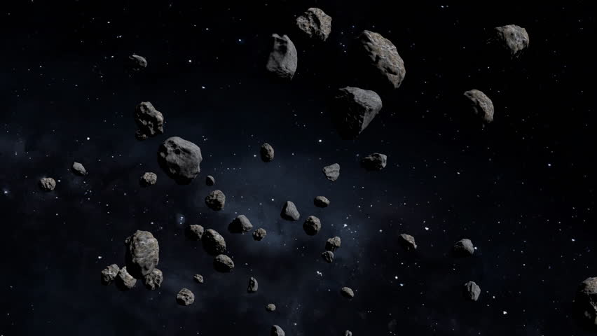 Asteroid Belt Space Rocks 
Torus-shaped region of space between the orbits of Mars and Jupiter where most of the asteroids in our Solar System are found orbiting the Sun.