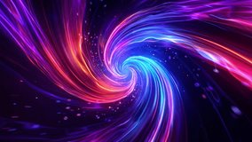 Speed of digital lights, neon glowing rays in motion into digital technology tunnels. Concept of virtual reality universe and artificial intelligence. 3d endless loop animation - Powered by Shutterstock - Get 15% off with code: PIKWIZARD15