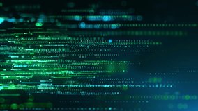 Abstract green technology background. Concept animation of binary data and streaming code. - Powered by Shutterstock - Get 15% off with code: PIKWIZARD15
