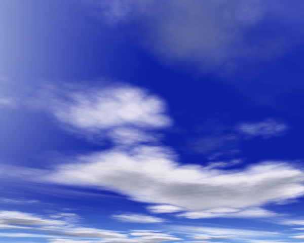 Animated clouds in time lapse with hdri bubbles flying simulating rain drops