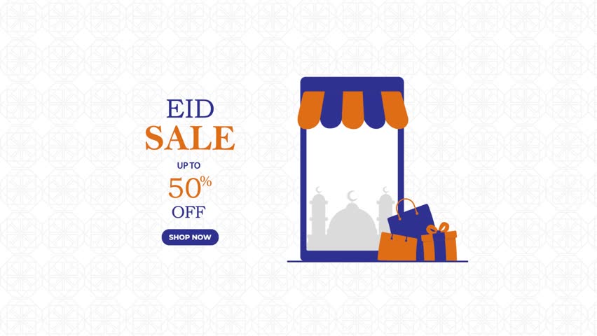 4k Eid Special Offer Social Media Post Concept Animation Video