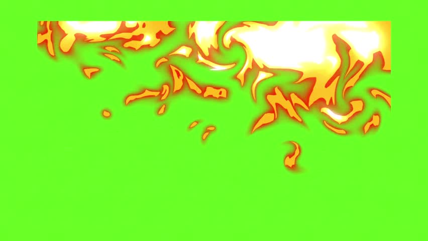 A burning fire visual effect, featuring realistic and intense flames, ideal for movies, commercials, games or other digital media use. Animation, green screen background.