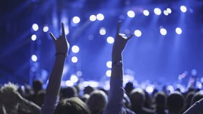 Lot people enjoy rock roll music concert. Many men fans cheer fun heavy metal party. Joy crowd hang out cool night life fest, rave chill. Epic live arena. Neon light. Hip hop band song. Punk jam gig. - Powered by Shutterstock - Get 15% off with code: PIKWIZARD15