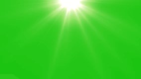 Sun rays on green screen from top view, beautiful white spotlight effects moving on top. Underwater sea scene, flash lights, bright light lens flare effect, chroma key, 4K resolution - Powered by Shutterstock - Get 15% off with code: PIKWIZARD15