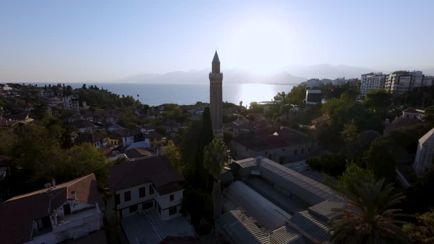 Antalya Kaleici marina, Antalya Historical Clock Tower, Antalya city center, historical and touristic places of Antalya