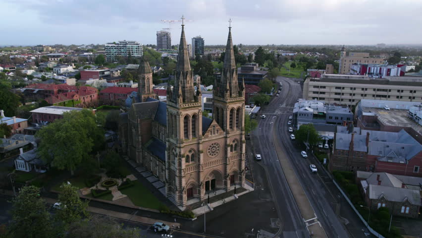 Aerial view around the Saint Peter