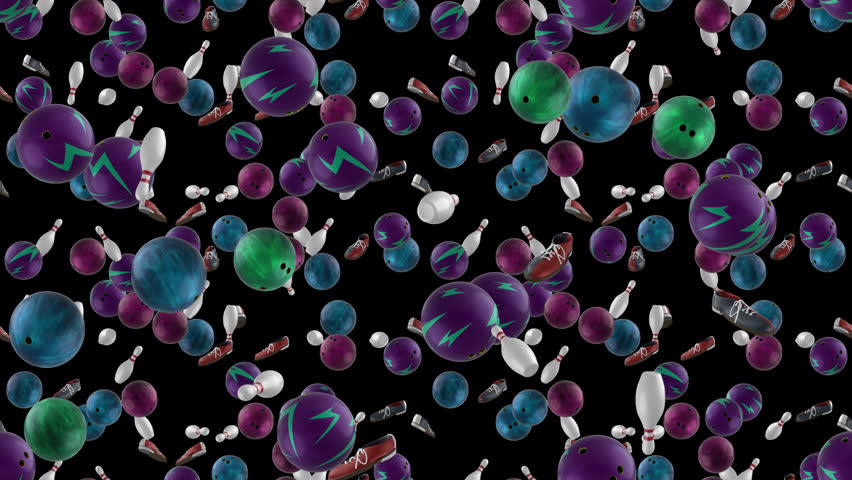 BOWLING ALLEY transparent loop tile Falling with alpha channel. This is a looping and tiling layer element with transparency. Great for transparent screen content