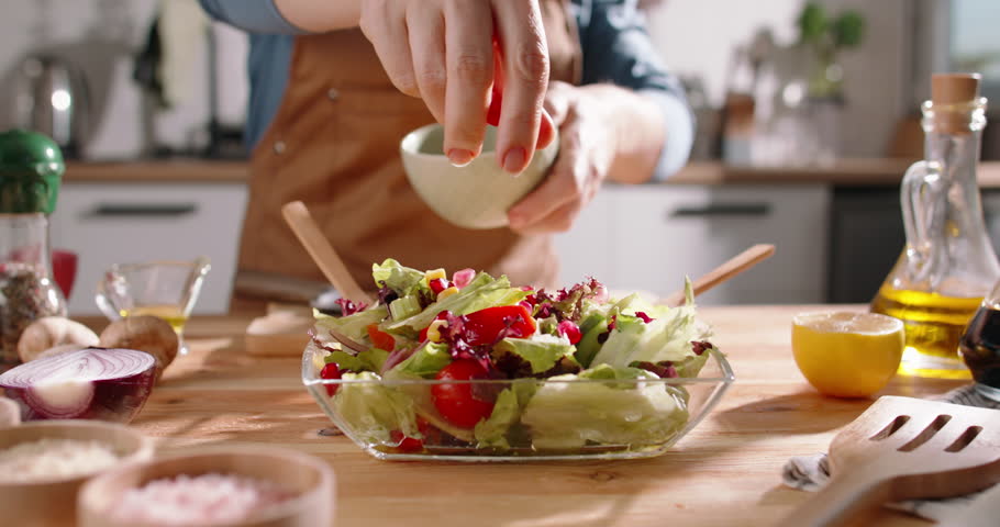 Healthy Mediterranean Salad With Seasonal Vegetables, Organic Greens, and Fresh Herbs, Perfect for Clean Eating, Wellness Lifestyle, Plant-Based Diet, Detox Food, and Nutrient-Rich Meal for Vitality