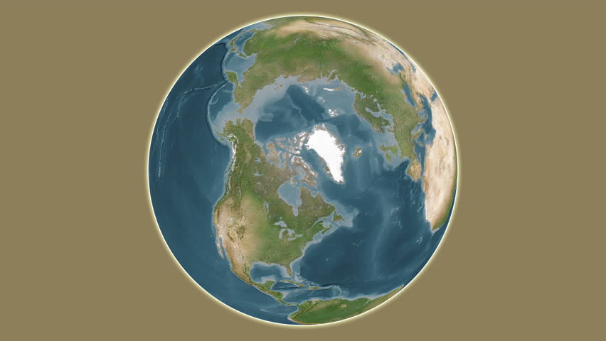 Baffin Island. Presentation of the location on a satellite map using centered two-step frame extraction in the Hudson Strait - Canada