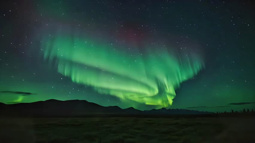 Enjoy the eternal beauty of the aurora borealis as it adorns the night sky with stunning colors.