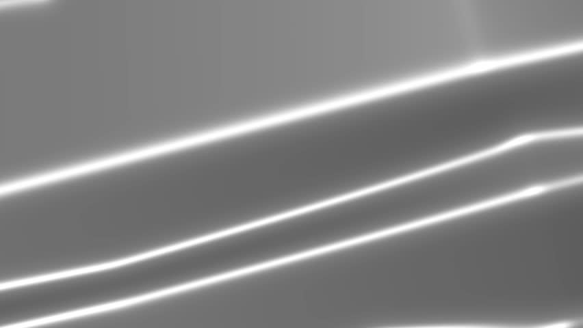  Silver Liquid Metal Waves Texture 4K Glossy Loop Background with Copyspace