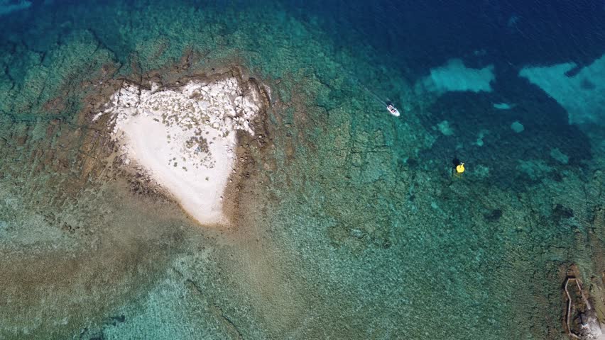 Blue Lagoon High Altitude Aerial 4k