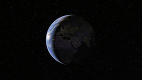 Animated Aerial Zoom to Jerusalem Old City from Space highlighting the iconic Dome of the Rock, Western Wall Complex, and densely packed urban landscape nighttime, Israel - Powered by Shutterstock - Get 15% off with code: PIKWIZARD15