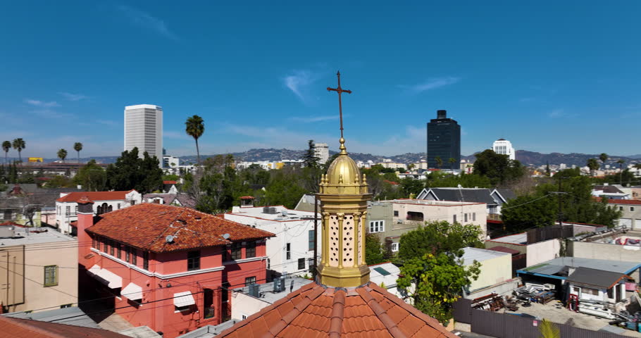 Church Cross in Los Angeles, California, USA