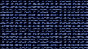Binary Code Digital Data Background, A pattern of binary code in blue on a black background, representing digital data and computing. - Powered by Shutterstock - Get 15% off with code: PIKWIZARD15