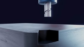 A close up of a piece of metal with a hole in it. - Powered by Shutterstock - Get 15% off with code: PIKWIZARD15