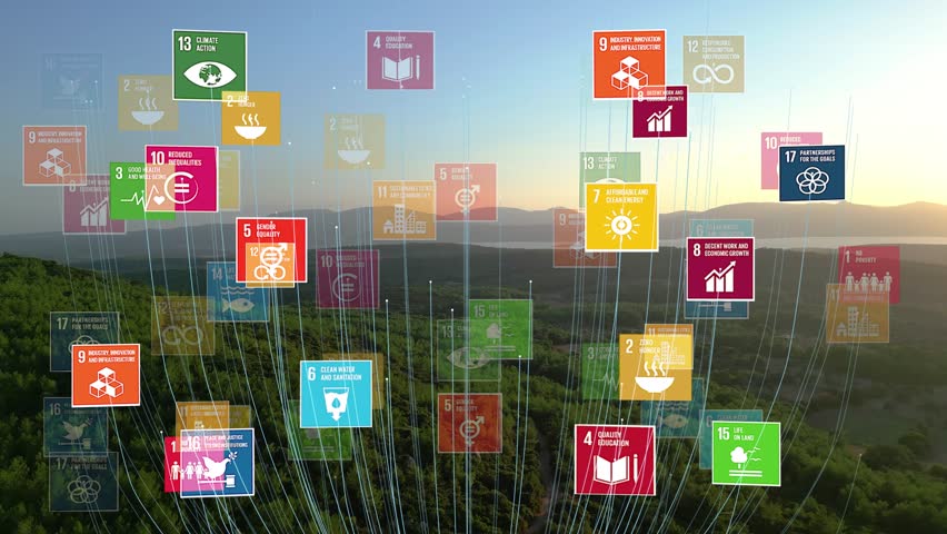 17 Global Goals Concept Earth Plexus Design Motion Graphic Animation