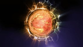 Cosmic energy abstraction. The virtual sphere plays with light and waves, emphasizing the creativity and attractive mystery of space.
 - Powered by Shutterstock - Get 15% off with code: PIKWIZARD15